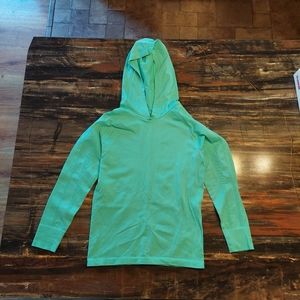 Zyia teal peak performance long sleeve hoodie